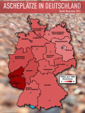 Infografik: Ascheplätze in Deutschland