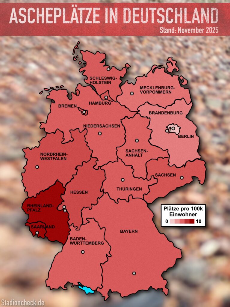 Infografik: Ascheplätze in Deutschland